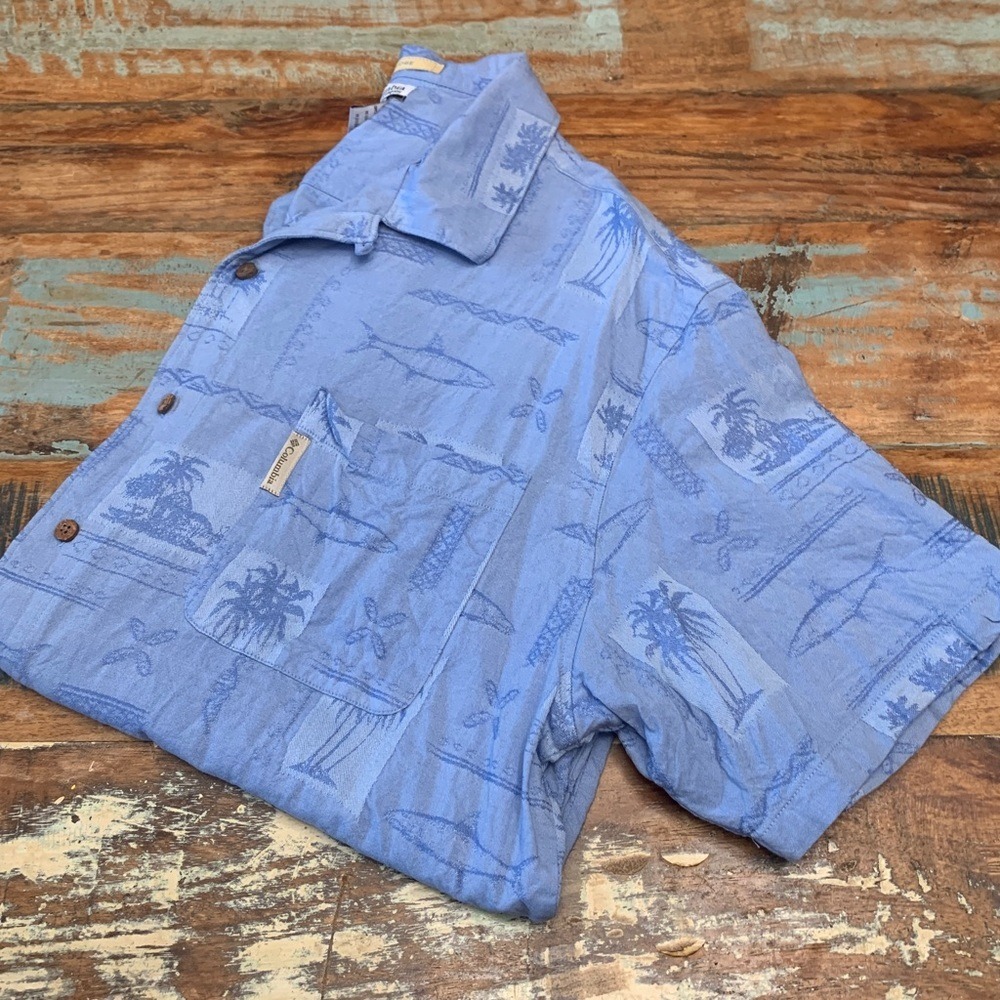 Columbia Lodge Mens Button Up Shirt XXL Short Sleeve Outdoor